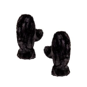 NWOT Apparis Coco Faux Fur Mittens in Noir 🖤